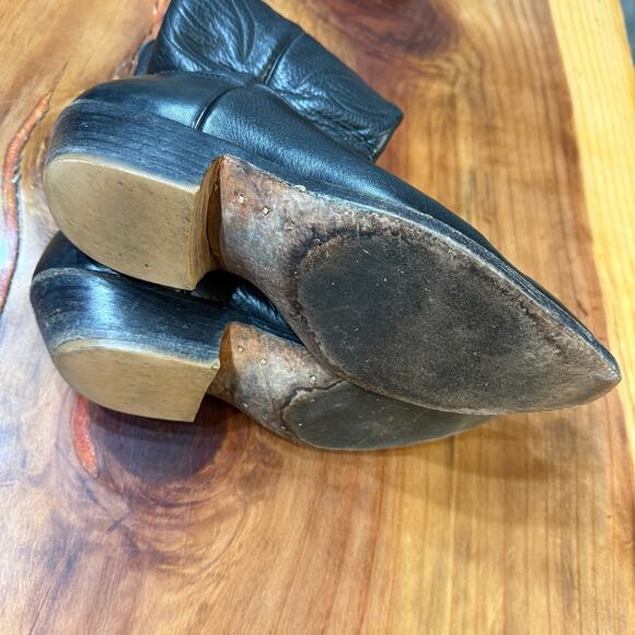 Stewart Leather Boots Mens 10 1/2 B Cowboy Western Vintage 1977 - Picture 9 of 10